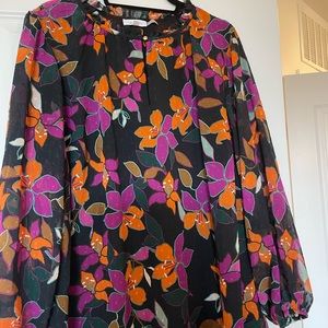 Floral Calvin Klein blouse.  Size XL.